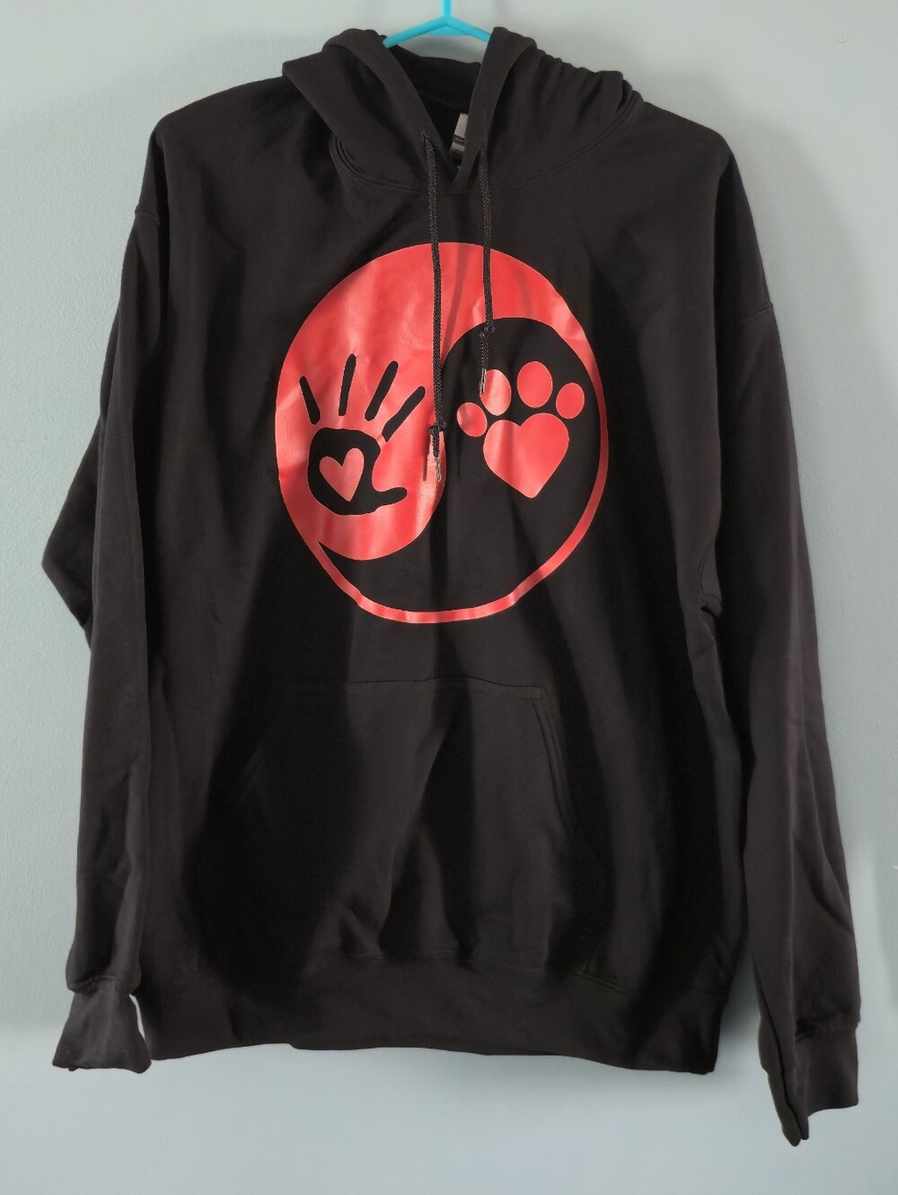 NWOT Custom Black Hoodie For Dog Lovers